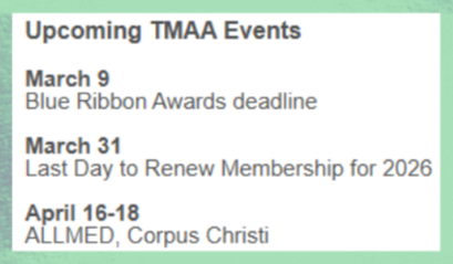 TMAA Calendar